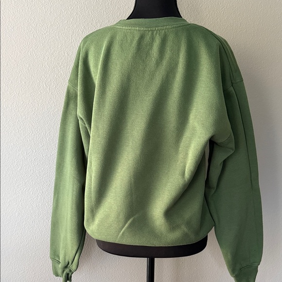 Peanuts Green Sweatshirt with Snoopy and Woodstock - Picture 4 of 7